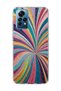 Redmi Note 12 Pro 4g Compatible Simli Colorful Beam Printed Transparent Phone Case