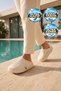 Ecru-Sand Closed Front Lightweight Comfortable Eva Sole Unisex Sabo Slippers 2510 - 3