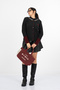 Women's Winter Anthracite Amorette Stone Embroidered Heart Detailed Knitwear Cardigan 20302 - 4