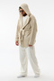 Design Beige Knitwear Men's Poncho Coc3612 - 3