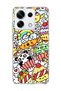 Redmi Note 13 Pro 5g Compatible Cute Panda Rainbow Printed Transparent Phone Case