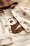 Babyim 3-Piece Panda Embroidered Cotton Baby Set - Hooded Cardigan, Bodysuit and Sweatpants Combination - 3
