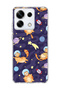 Redmi Note 13 Pro 5g Compatible Astronaut Cat Printed Transparent Phone Case