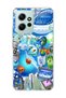 Redmi Note 12 4g Compatible Blue Bubble Fish Printed Transparent Phone Case