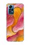 Redmi Note 12 Pro 4g Compatible Gold Glitter Wave Printed Transparent Phone Case