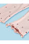 Infant Girls Pink Printed Skinny Fit Leggings - 3