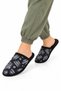 Unisex Home Furry Non-Slip Sole Slippers Black - Smoke - 2