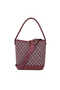Burgundy Textile Women's Handbag - S26K1Twc0726-V6K - 3
