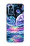 Redmi Note 12 Pro 4g Compatible Purple Planet Ocean Printed Transparent Phone Case