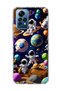 Redmi Note 12 Pro 4g Compatible Cute Astronaut Planet Printed Transparent Phone Case
