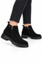 Men's Genuine Leather Non-Slip Sole Side Zipper Boots Black