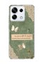 Redmi Note 13 Pro 5g Compatible Green Butterfly Verse Printed Transparent Phone Case