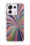 Redmi Note 13 Pro 5g Compatible Transparent Phone Case with Silver Color Beam Printed Design