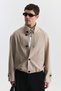 Lyocell Blended Stand Collar Coat - 2