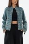Design Denim Buttoned Blue Women's Jacket Coc3633