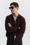 Zippered Polo Neck Cardigan - 4