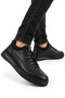 Men's Non-Slip Sole Genuine Leather Shoes Black - 3