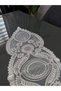 French Lace Luxury Tulle Guipure Chic Single Runner 40X110 cm - 2