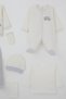 Baby Boy Hospital Release 10-Piece Cute Penguin Car Embroidery Set 0-3 Months, Ecru - 4