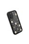 Oppo A54S Compatible Black Silicone Camera Protected Shock-Absorbing Protective Case with Lucky Four-Leaf Clover Pattern - 3