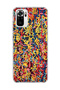 Redmi Note 10 / 10S Compatible Colorful Mixed Line Printed Transparent Phone Case