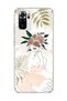 Redmi Note 10 / 10S Compatible Flower Headed Woman Drawing Printed Transparent Phone Case
