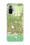 Redmi Note 10 Pro 4g Compatible Bamboo Forest Dogs Printed Transparent Phone Case