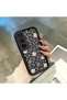 Infinix Hot 60 Pro Plus Compatible Black Silicone Camera Protected Shock-Absorbing Protective Case with Lucky Four-Leaf Clover Pattern