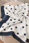 Polka Dot Shawl Tsd260287 Navy Blue - 2