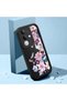 Vivo Y29 4g (V2434) Compatible Black Silicone Camera Protected Shock Absorbing Protective Case Flower Pattern - 2