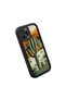 iPhone 13 Pro Max Compatible Black Silicone Camera Protected Shock Absorbing Protective Case with Cactus Pattern - 3
