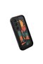 Samsung Galaxy S25 Fe Compatible Black Silicone Camera Protected Shock Absorbing Protective Case with Cactus Pattern - 3