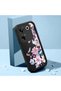 Tecno Camon 20 Pro 5g (Ck8N) Compatible Black Silicone Camera Protected Shock-Absorbing Protective Case with Floral Pattern - 2