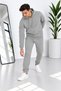 Men's Premium Quality 3-Thread Cotton Model Hooded Track Suit Set - 6