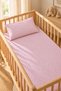 100% Cotton Ranforce Baby Sheet Set Pink