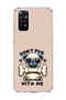 Redmi Note 11 / 11S Compatible Glasses Dog Beige Printed Transparent Phone Case