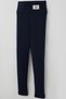 Girl's Tights with Stone Butterfly Emblem, Ages 8-14, Navy Blue - 3