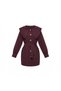 Wide Collar, Belted, Long Sleeve, Above Knee, Hijab-Friendly, Buttoned Shirt - 2