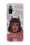 Redmi Note 10 Pro 4g Compatible Horned Girl Cloud Printed Transparent Phone Case