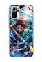Redmi Note 10 / 10S Compatible Anime Water Sword Printed Transparent Phone Case