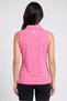 Women Sportswear Fit Sleeveless Golf Polo Shirt, Heather Pink - 4