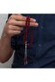 Metal Tasseled Capsule Cut Burgundy Crimped Amber Prayer Beads - 8