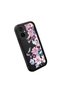 Tecno Camon 19 Neo(Ch6I) Compatible Black Silicone Camera Protected Shock-Absorbing Protective Case Flower Pattern - 4
