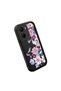 Vivo Y16 Compatible Black Silicone Camera Protected Shock-Absorbing Protective Case Flower Pattern - 3