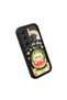 Tecno Camon 40 Pro 5g(Cm7) Compatible Black Silicone Camera Protected Shock-Absorbing Protective Case Watermelon and Rainbow Pattern - 3