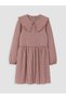 Sparkling Choices Bebe Roba Collar Checkered Embroidered Girl's Dress from Shining Store - 3