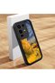 Infinix Note 50 Pro 4g Compatible Black Silicone Camera Protected Shock-Absorbing Protective Case with Starry Oil Painting Pattern - 2