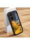 Poco M6 4g Compatible Black Silicone Camera Protected Shock-Absorbing Protective Case with Starry Oil Painting Pattern - 2