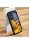Mi 12t Compatible Black Silicone Camera Protected Shock-Absorbing Protective Case with Starry Oil Painting Pattern - 2