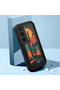 Infinix Hot 60 Pro Plus Compatible Black Silicone Camera Protected Shock Absorbing Protective Case with Cactus Pattern - 2